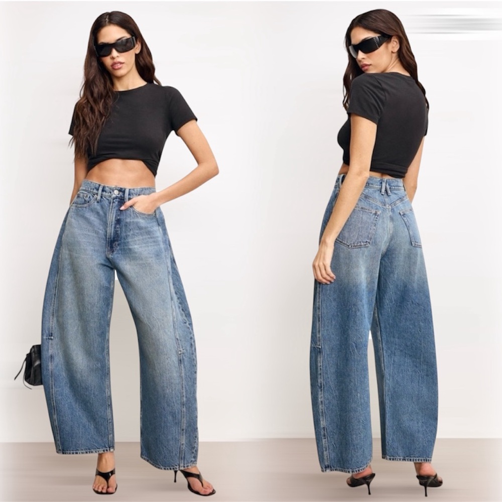 Good American Extreme Barrel Jeans Size 27